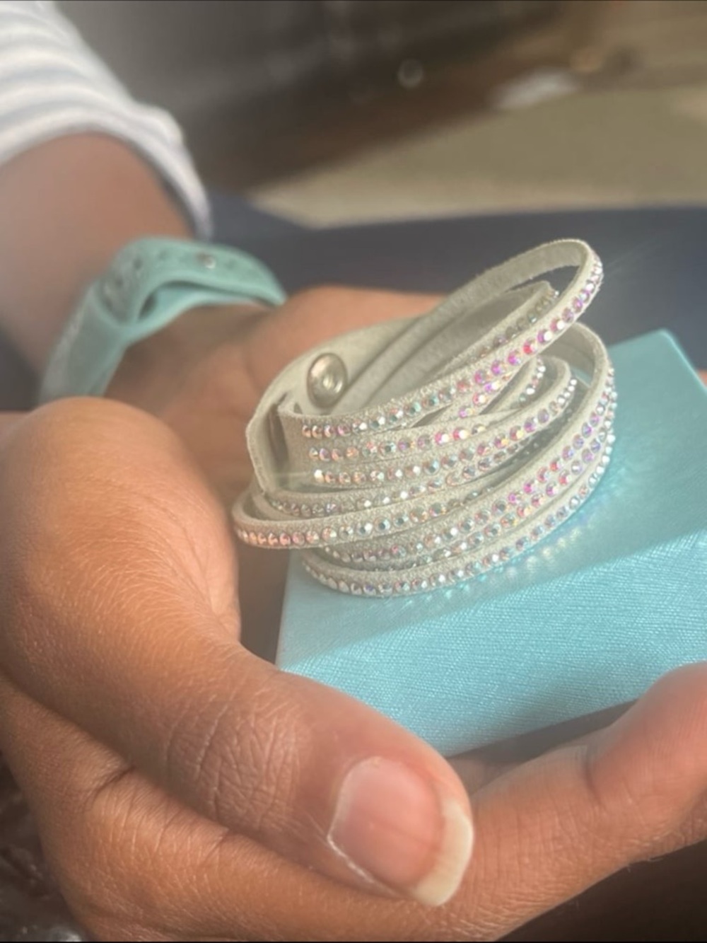 Wrap-Star Bracelet, Crystal Aurore Boreale like new #no box - Picture 7 of 13
